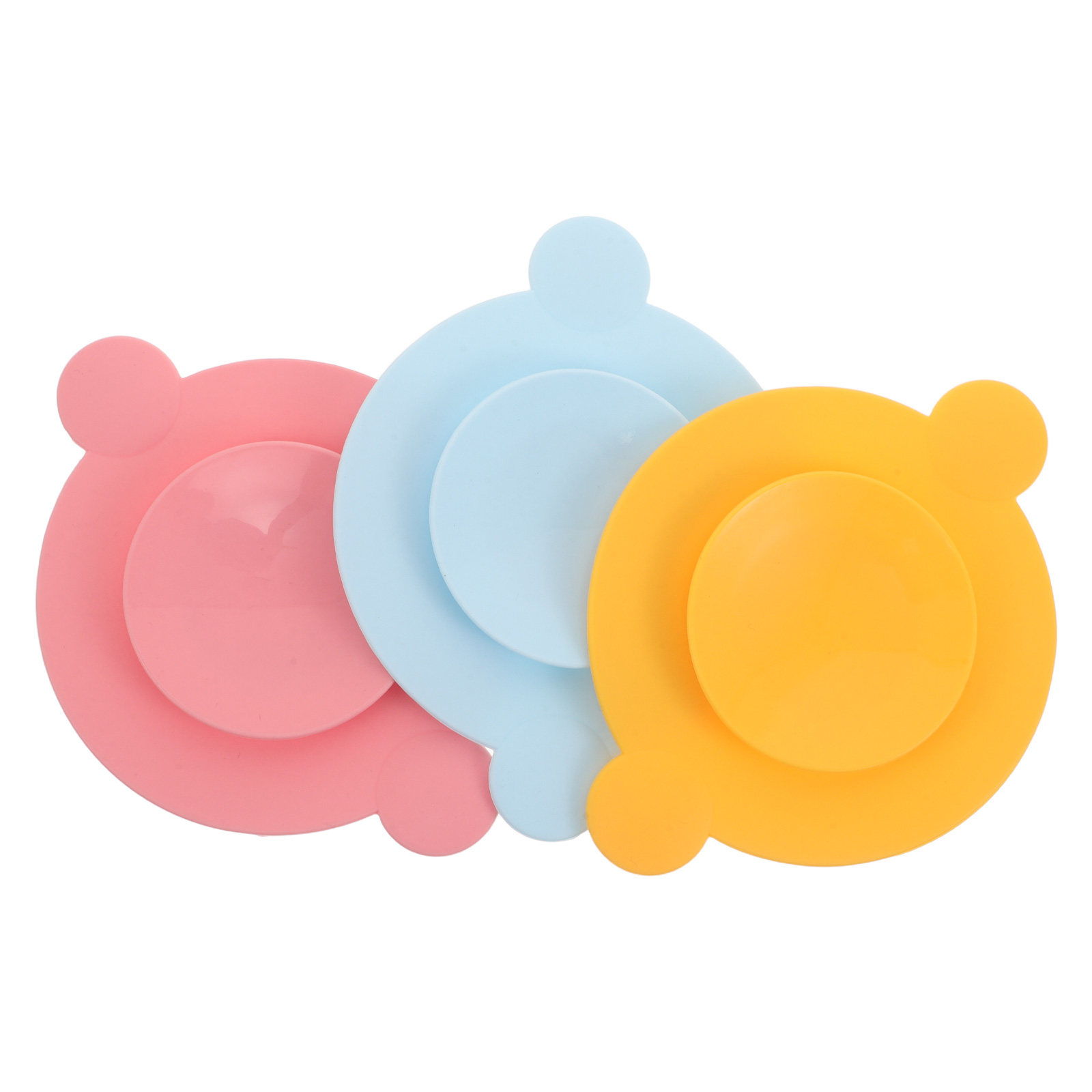 Plate Suction Toddler - 3Pcs 실리콘 흡입 플레이트 패드 양면