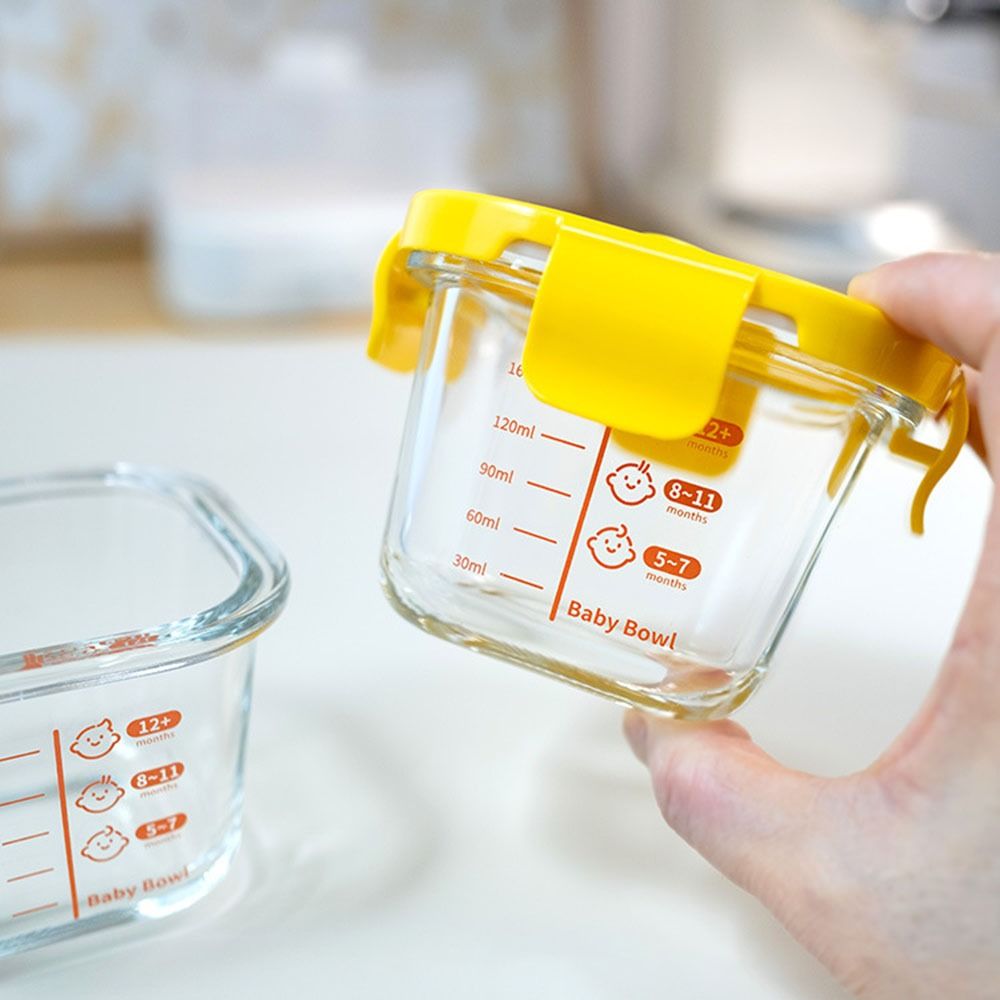 Baby Food Glass - 170ml 유리 이유식 보관 용기, 유리
