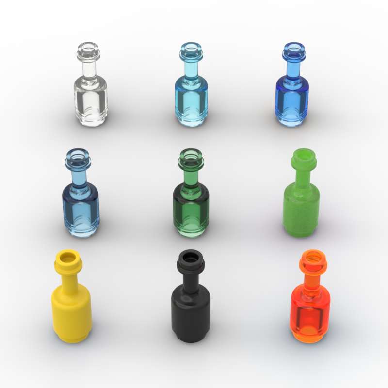 Baby Food Glass - MOC 10PCS 95228기구 투명 유리 병