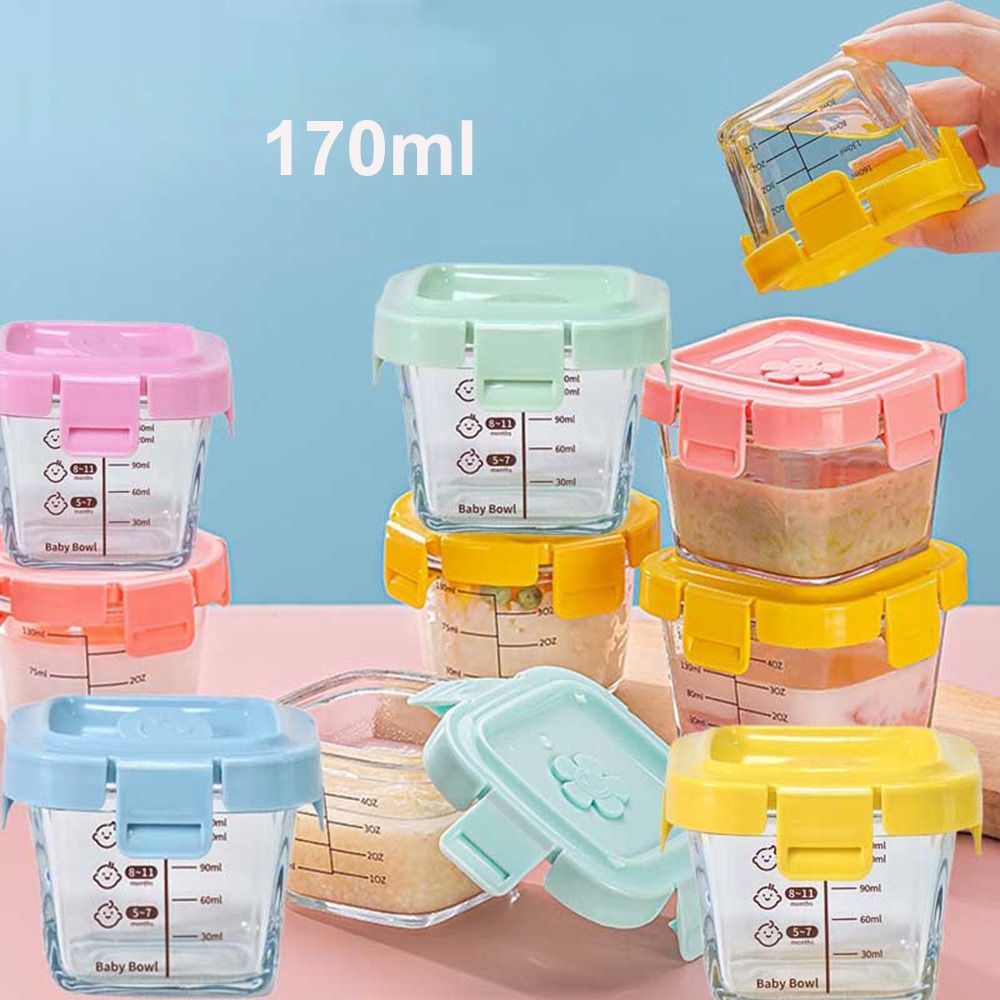 Baby Food Glass - 유아용 유리 식품 보관함, 냉동 식품,