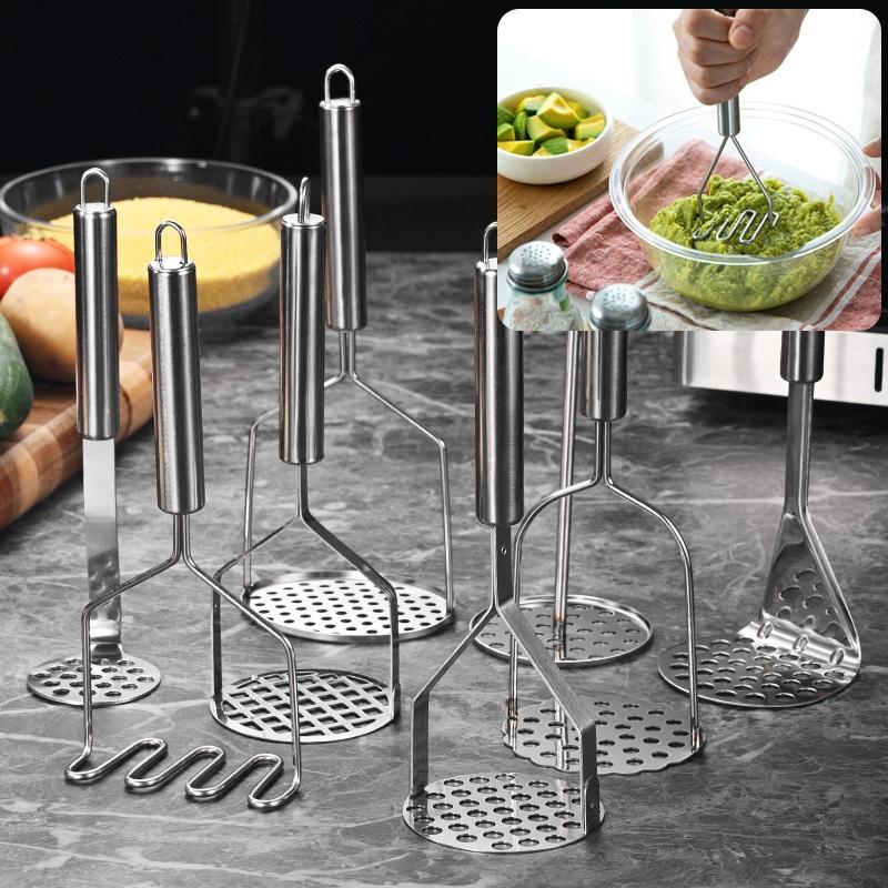Baby Food Masher - 스테인리스 스틸 감자 으깨기 1개, 그리드