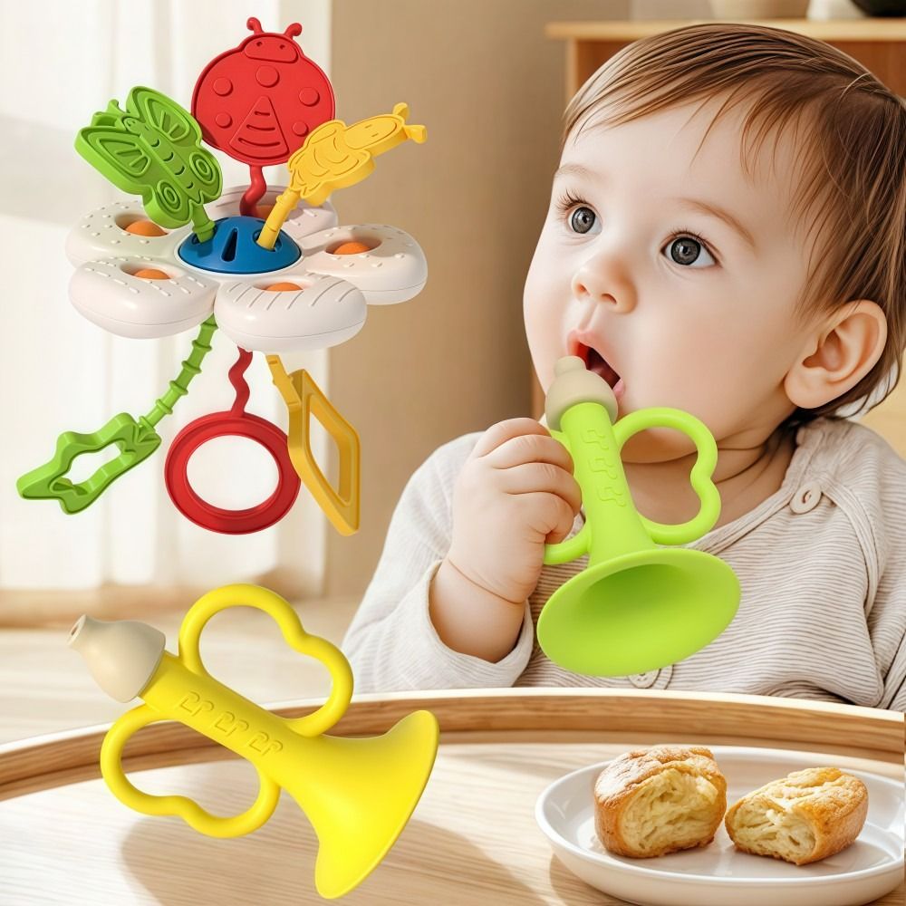 식품 등급 아기 감각 발달 장난감 부드러운 실리콘 트럼 - Baby Food For 1 Year Old 리뷰 및 가격