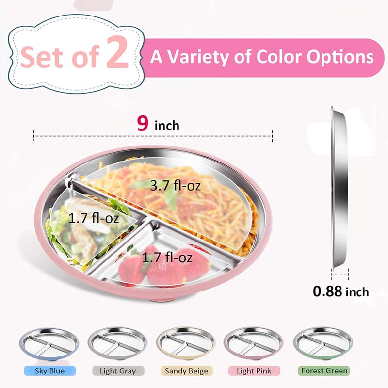 유아 흡입 컵 그릇 어린이 접시 저녁 식사 세트 선물  - Plate Suction Toddler 리뷰 및 가격