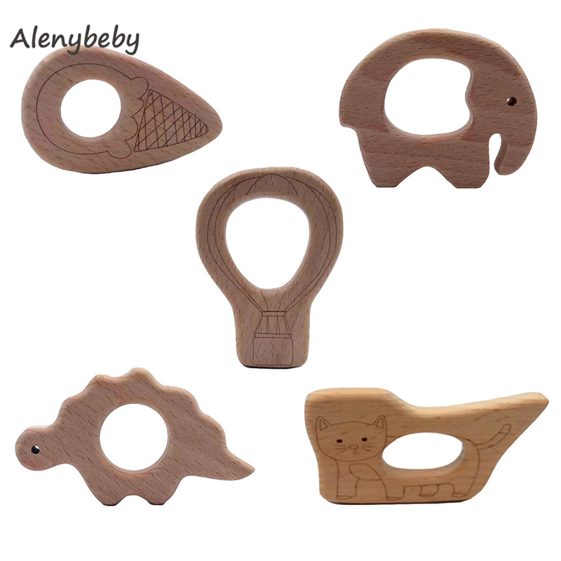 나무 Teether 만화 DIY 나무 펜던트 젖니가 남 - Baby Food Organic 리뷰 및 가격