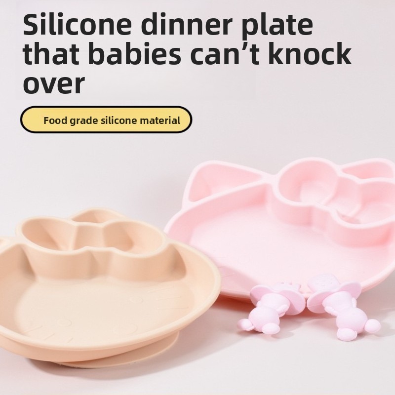 BPA 프리 만화 캐릭터 실리콘 분리형 접시, 아기 흡 - Plate Suction Toddler 리뷰 및 가격