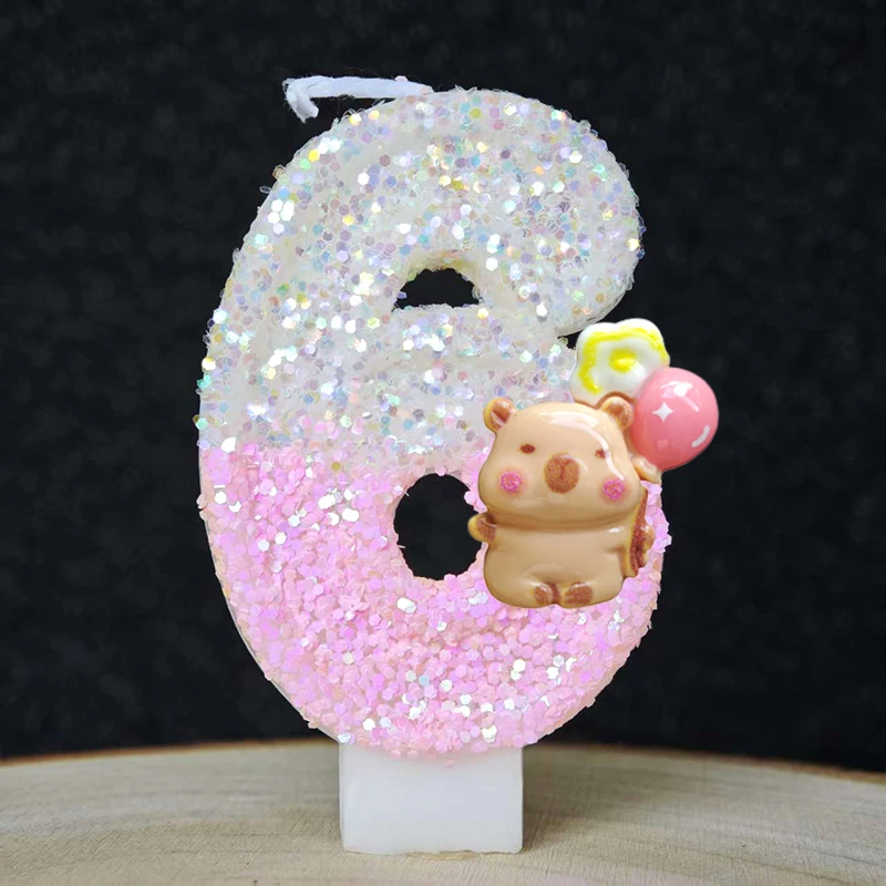 새로운 카피바라 양초 케이크 장식 테마 0-9 숫자 양 - Baby Food For 1 Year Old 리뷰 및 가격