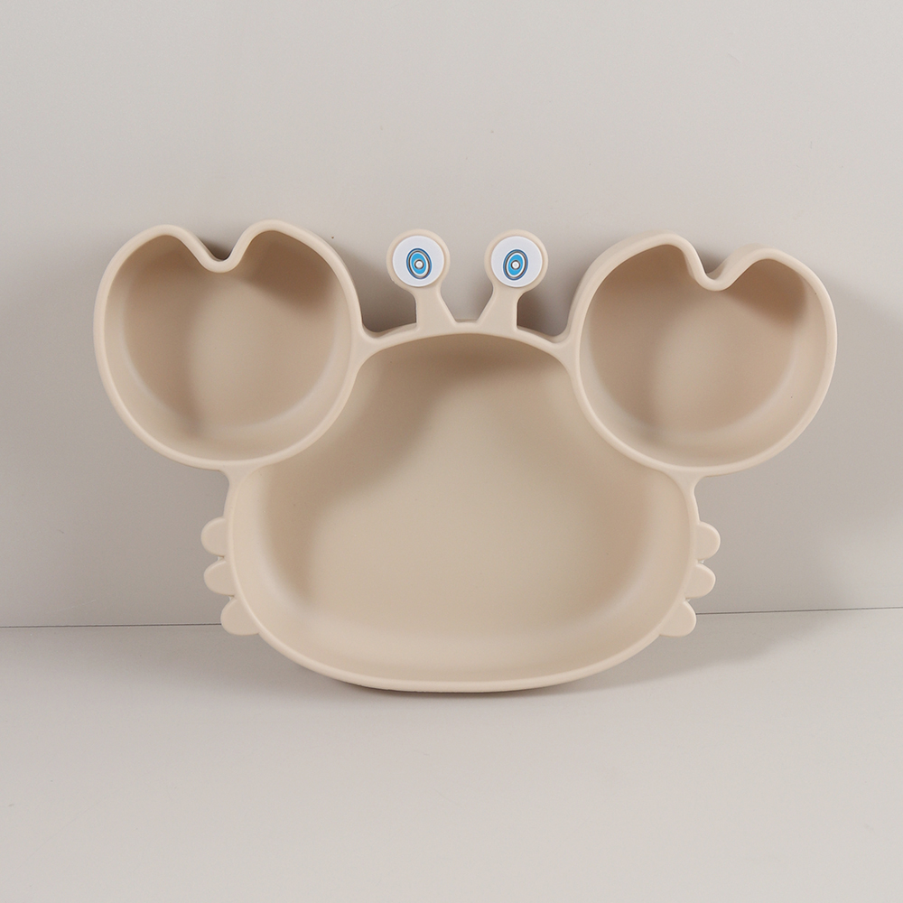 귀여운 게 모양 실리콘 아기 접시 (강력한 흡착력) - - Plate Suction Toddler 리뷰 및 가격