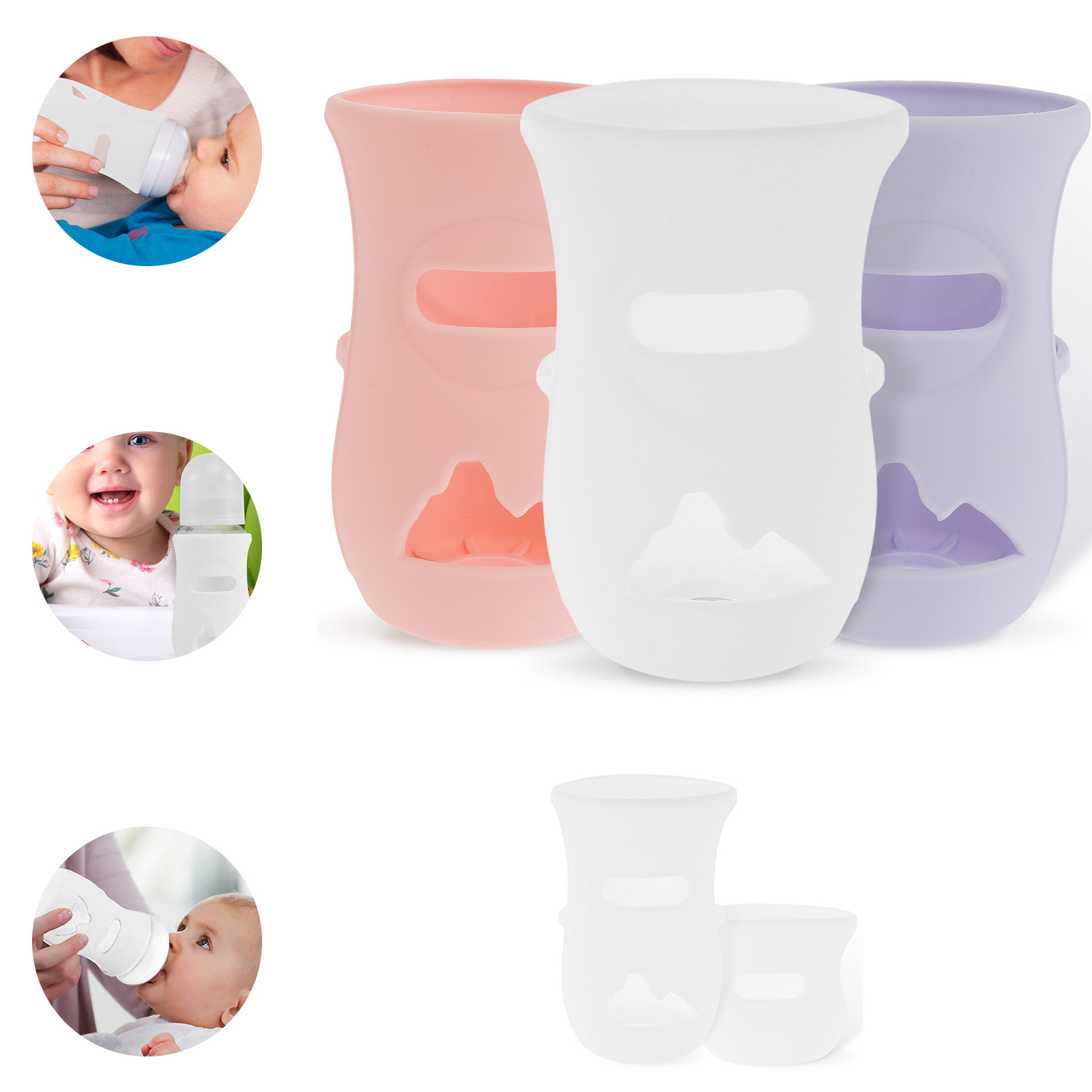실리콘 슬리브 실리콘 아기 병 커버 절연 유리 병 AV - Baby Food Glass 리뷰 및 가격