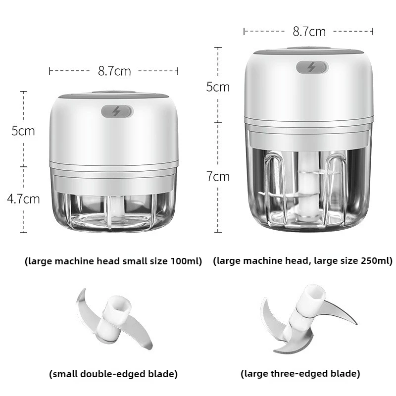전기 미니 마늘 다지기 100/250ML USB 야채  - Baby Food For 1 Year Old 리뷰 및 가격