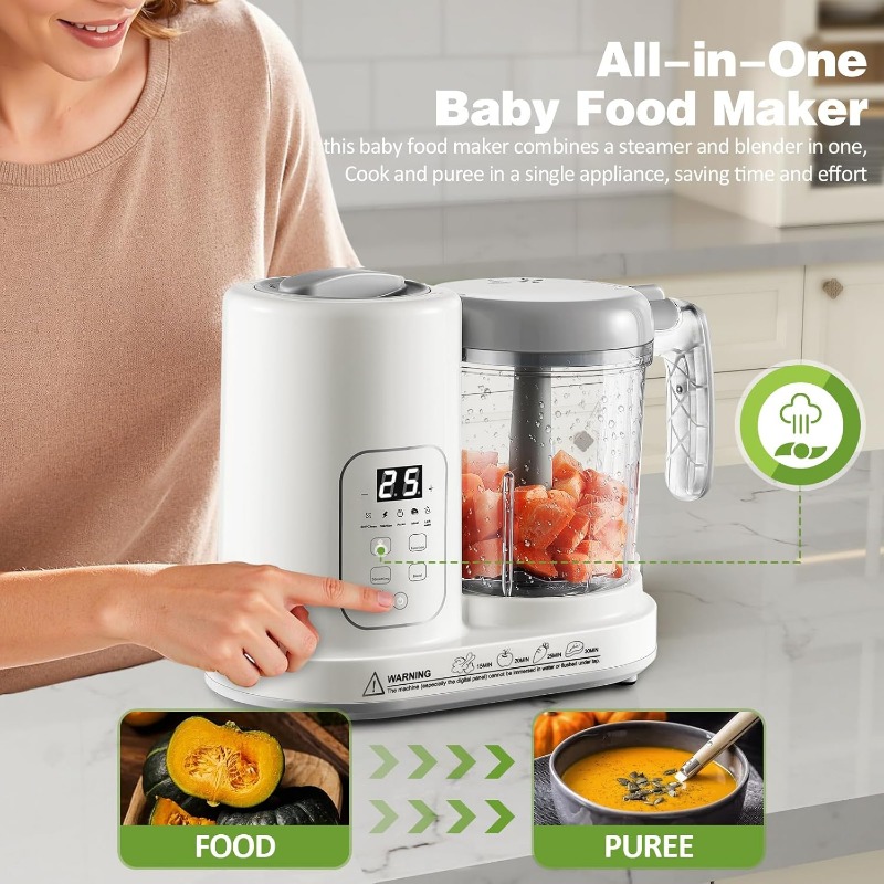 이유식 제조기 스티머 블렌더 4 in 1 자동 스팀 블 - Baby Food Steamer 리뷰 및 가격