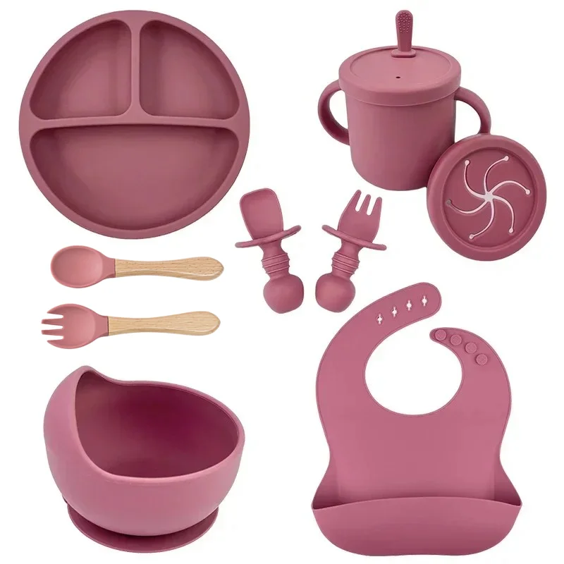 식품 학년 실리콘 어린이 접시 세트 아기 먹이 그릇 흡 - Plate Suction Toddler 리뷰 및 가격