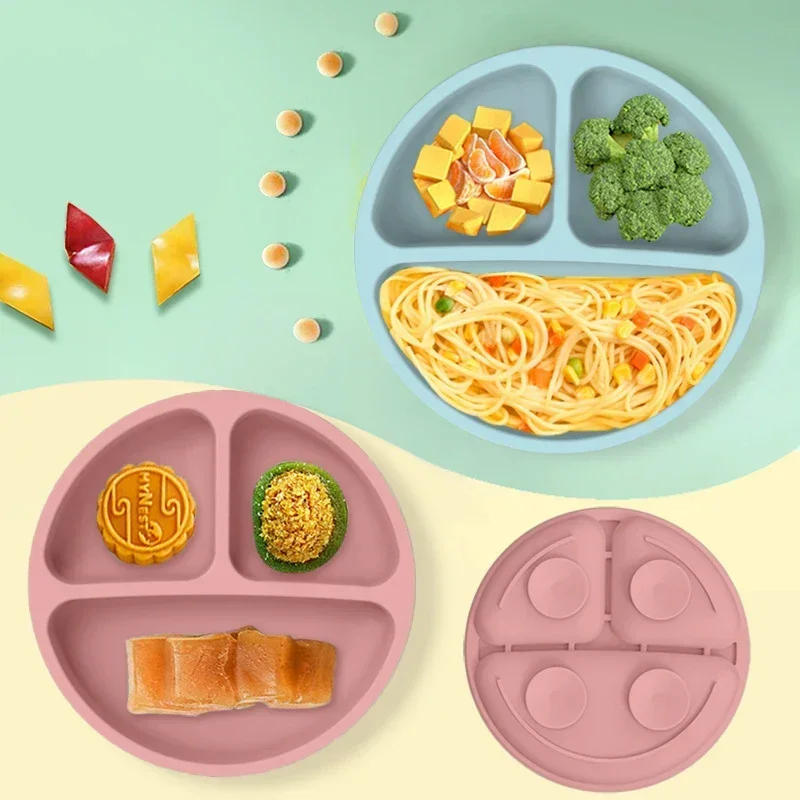 식품 학년 실리콘 어린이 접시 세트 아기 먹이 그릇 흡 - Plate Suction Toddler 리뷰 및 가격