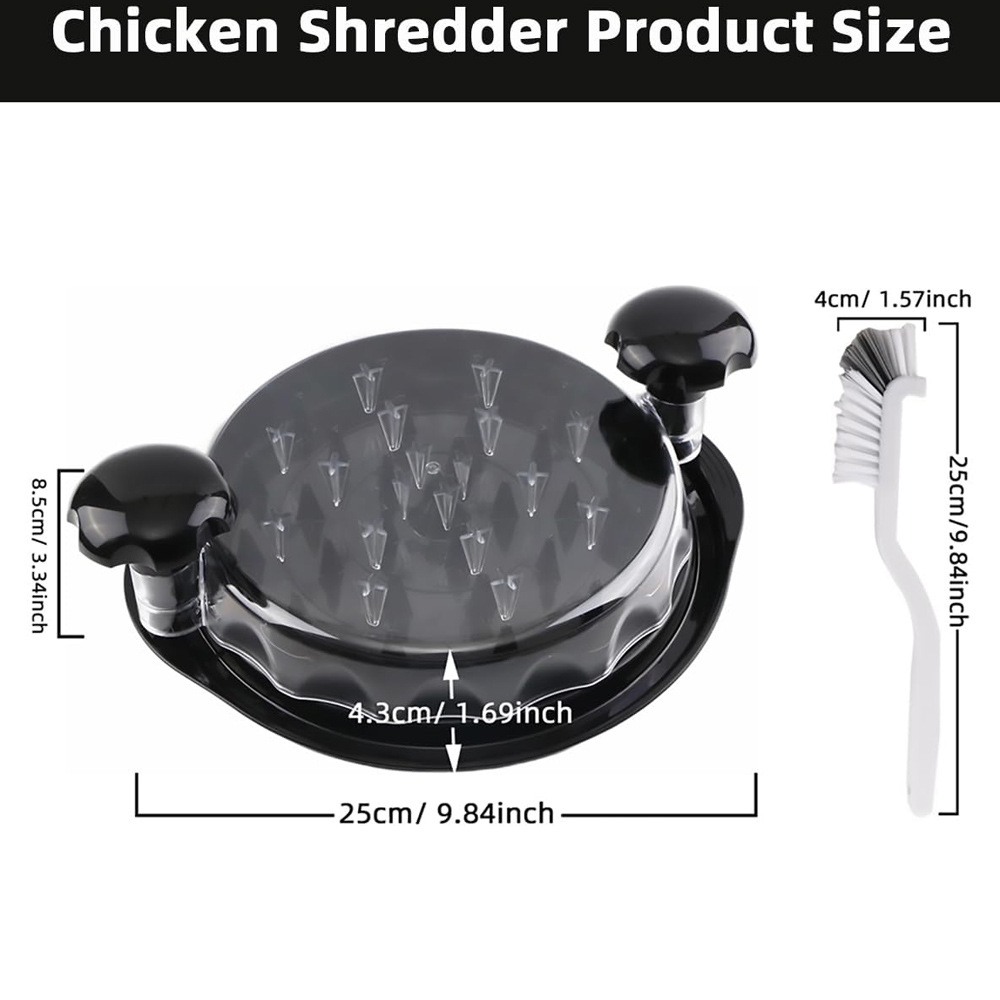 10인치 수동 닭가슴살 분쇄기, 투명 뚜껑 포함, 아기 - Baby Food Masher 리뷰 및 가격