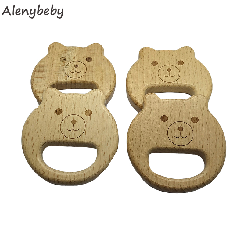 천연 나무 Teether 곰 모양 펜던트 아기 너도밤  - Baby Food Organic 리뷰 및 가격