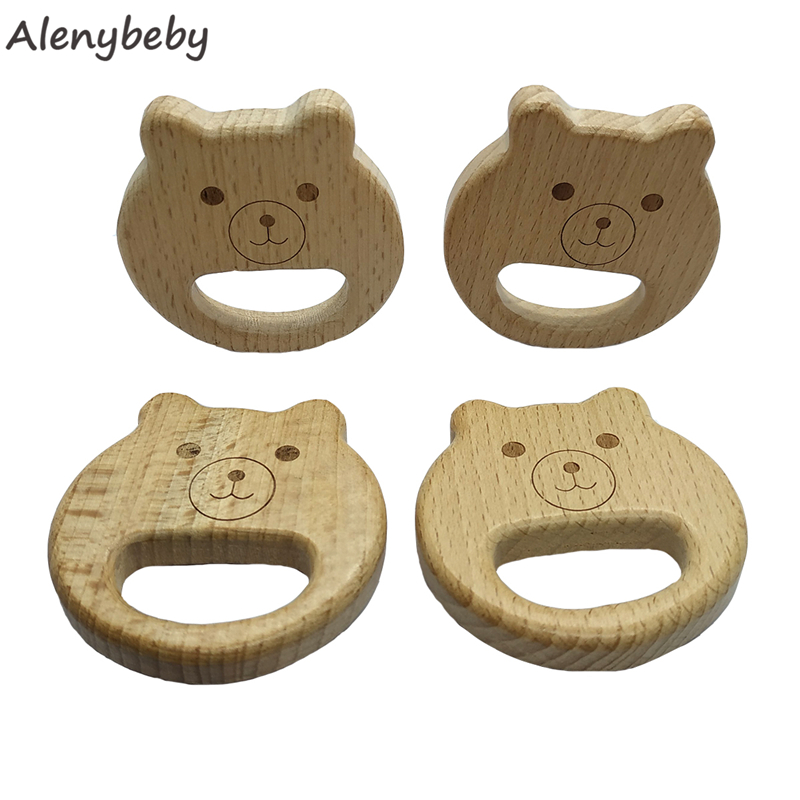 천연 나무 Teether 곰 모양 펜던트 아기 너도밤  - Baby Food Organic 리뷰 및 가격