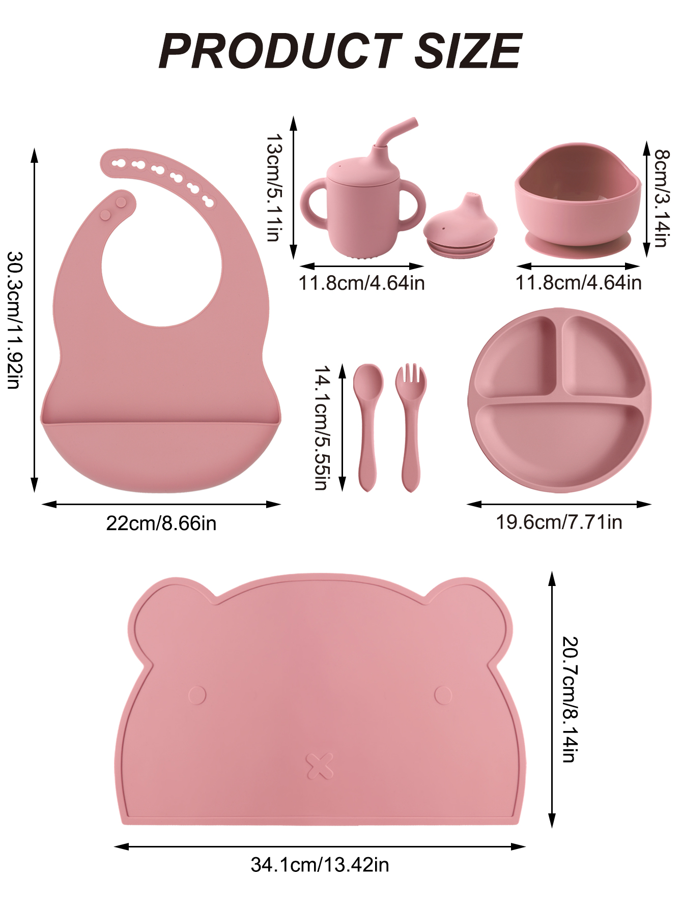 7종 실리콘 아기 식기 세트, 분리형 접시, 흡착식 그 - Plate Suction Toddler 리뷰 및 가격